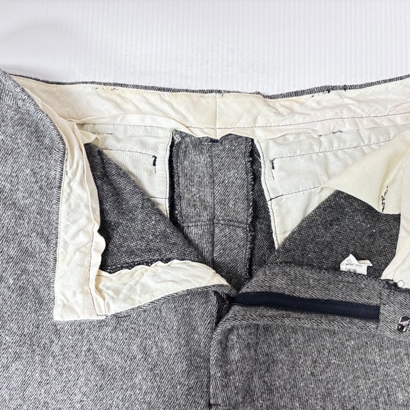 WOOLRICH CHARCOAL GREY WOOL CROPPED KNICKERS - Picture 10 of 14